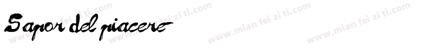 Sapor del piacere字体转换